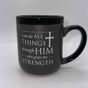 Scripture Stoneware Coffee Mug 12 oz